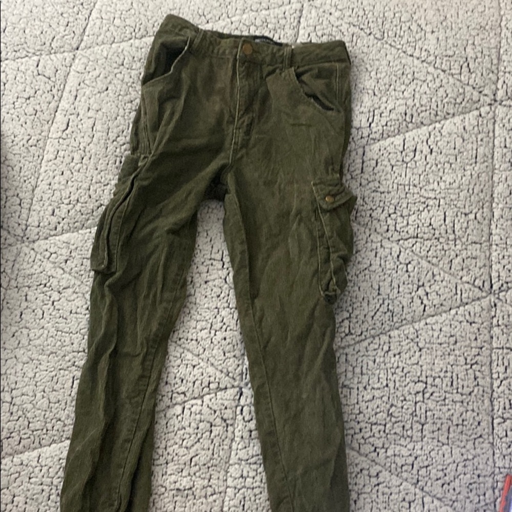 Pretty little thing green cargo pants